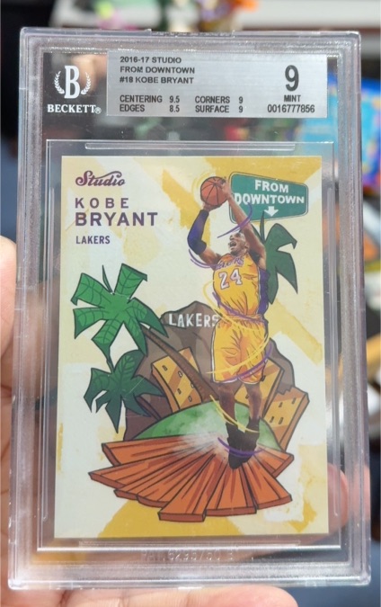 2016-17 Panini Studio From Downtown #FD18 Kobe Bryant — front