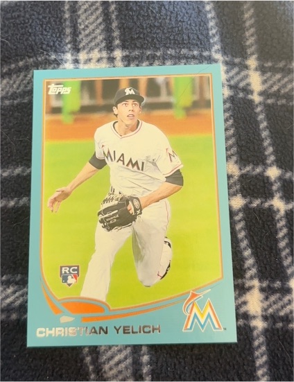 2013 Topps Update #US290 Christian Yelich Rookie Card — front