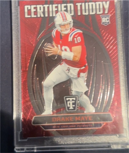 2024 Panini Totally Certified Certified Tuddy Drake Maye — front