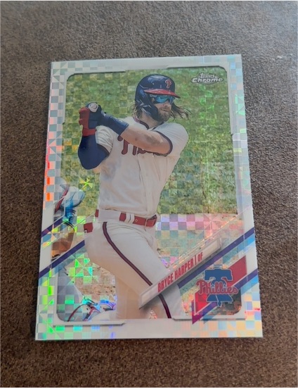 2021 Topps Chrome #134 Bryce Harper — front