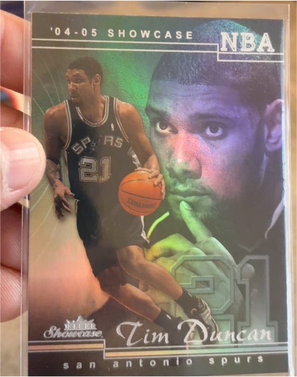 2004-05 Fleer Showcase #21 Tim Duncan — front