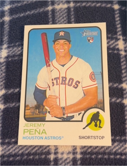 2022 Topps Heritage High Number #629 Jeremy Peña — front