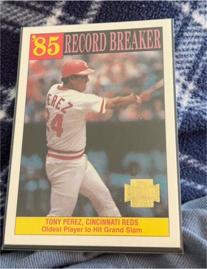 1986 Topps #205 Tony Perez — front