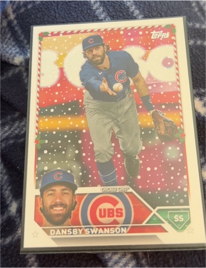2023 Topps Holiday #H190 Dansby Swanson — front