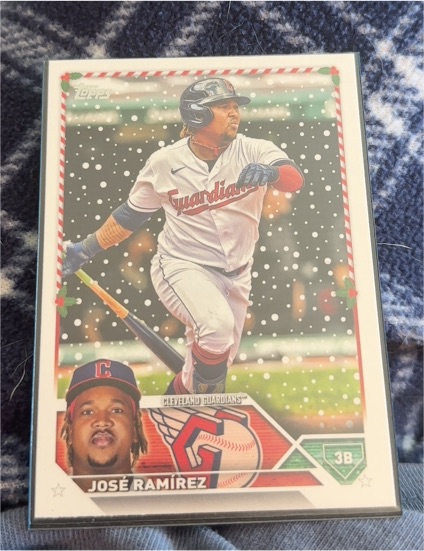2023 Topps Holiday #H94 Jose Ramirez — front