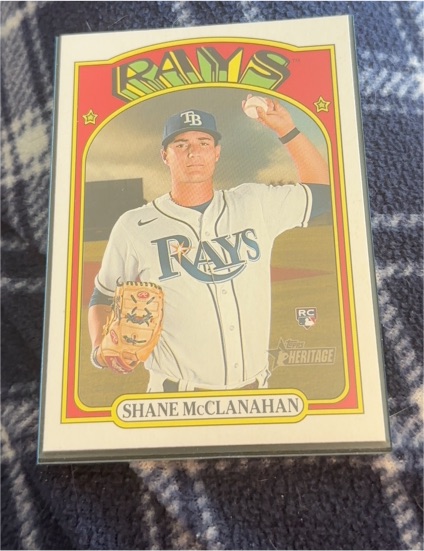 2021 Topps Heritage High Number #521 Shane McClanahan — front