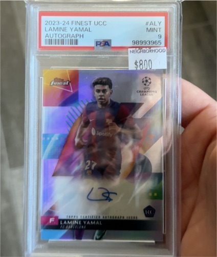 2023-24 Topps Finest UCC #256 Lamine Yamal Autograph — front