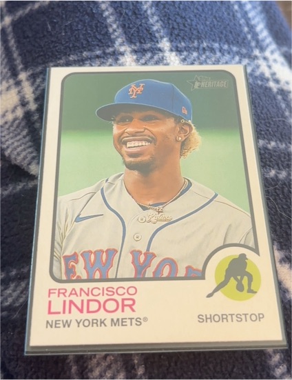 2022 Topps Heritage #196 Francisco Lindor — front