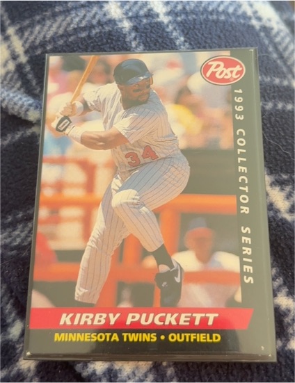 1993 Post #3 Kirby Puckett — front