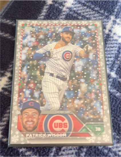 2023 Topps Holiday #H126 Patrick Wisdom — front