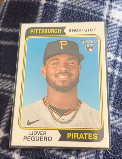 2023 Topps Heritage #363 Liover Peguero — front