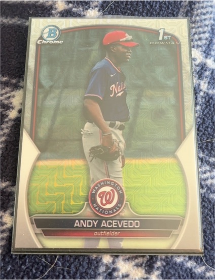 2023 Bowman Chrome #BCP-237 Andy Acevedo — front
