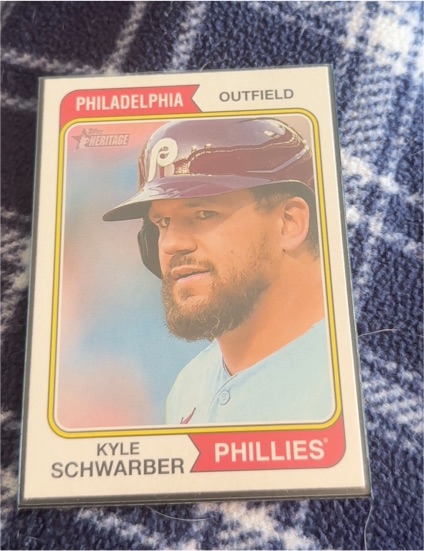2023 Topps Heritage #174 Kyle Schwarber — front