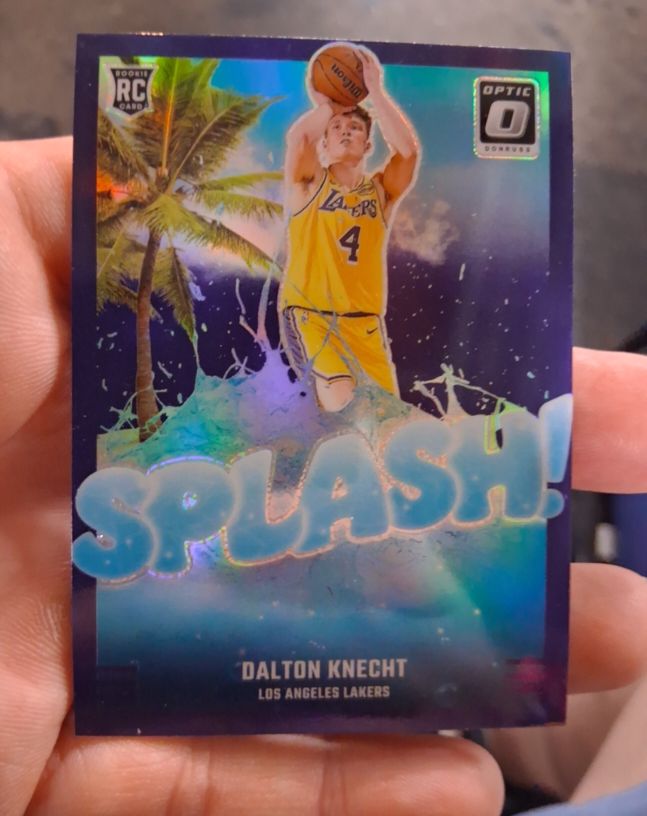 2024-25 Panini Donruss Optic #12 Dalton Knecht Splash Purple Prizm Rookie — front