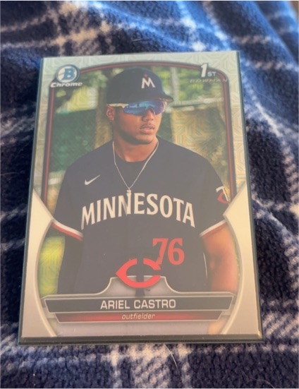 2023 Bowman Chrome #BCP-203 Ariel Castro — front