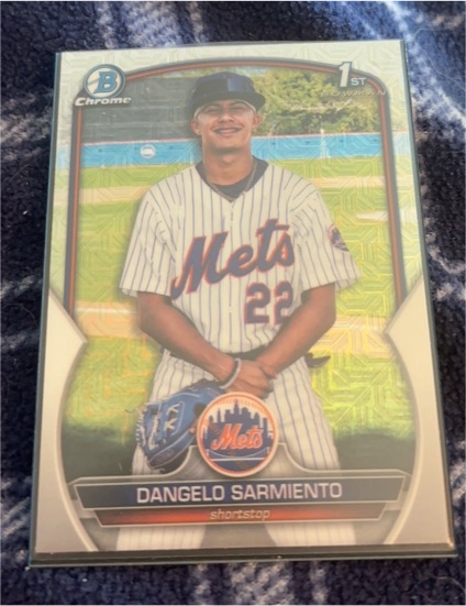 2023 Bowman Chrome #BCP-161 Dangelo Sarmiento — front