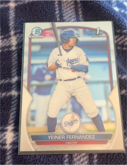 2023 Bowman Chrome #BCP-138 Yeiner Fernandez — front