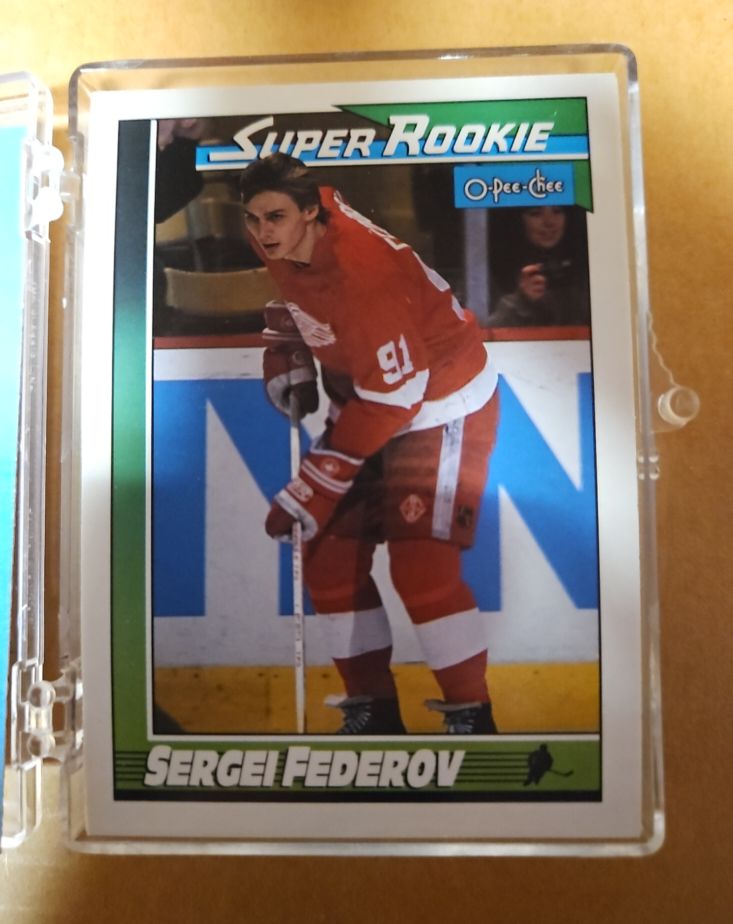 1991-92 O-Pee-Chee #8 Sergei Federov Super Rookie — front