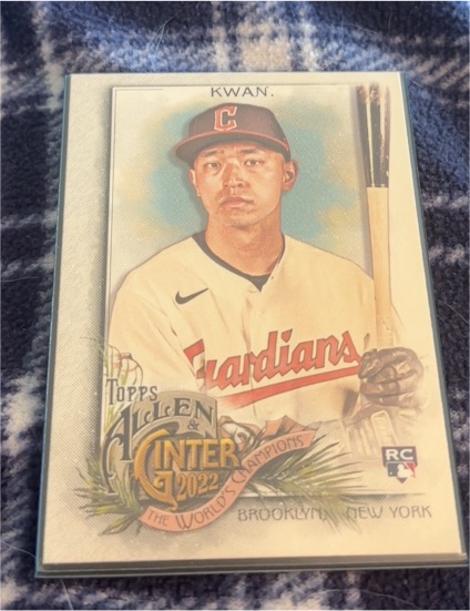 2022 Topps Allen & Ginter #245 Steven Kwan — front