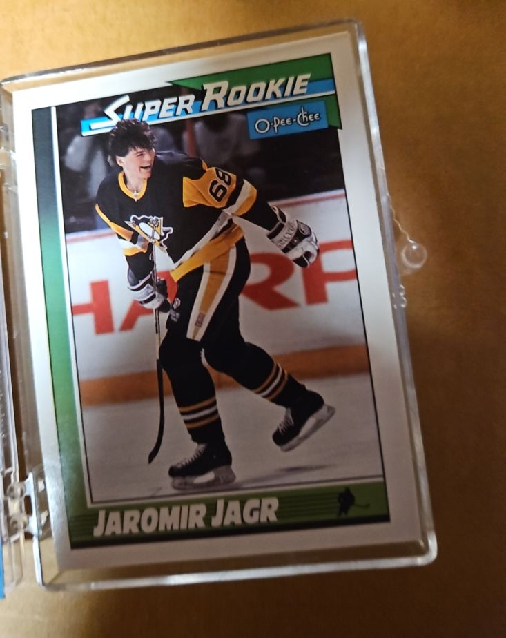 1991-92 O-Pee-Chee #9 Jaromir Jagr Super Rookie — front