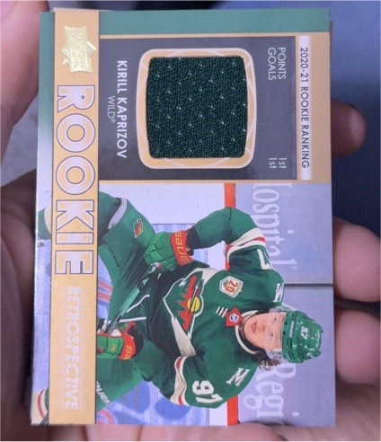 2021-22 Upper Deck Rookie Retrospective #RR-1 Kirill Kaprizov — front