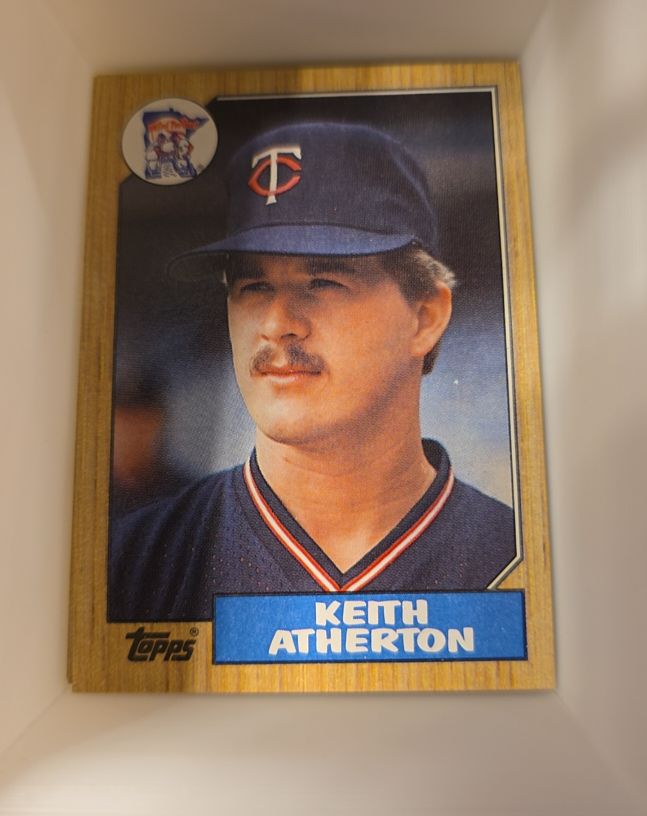 1987 Topps #52 Keith Atherton — front