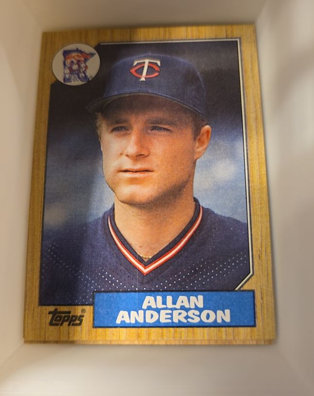 1987 Topps #336 Allan Anderson — front