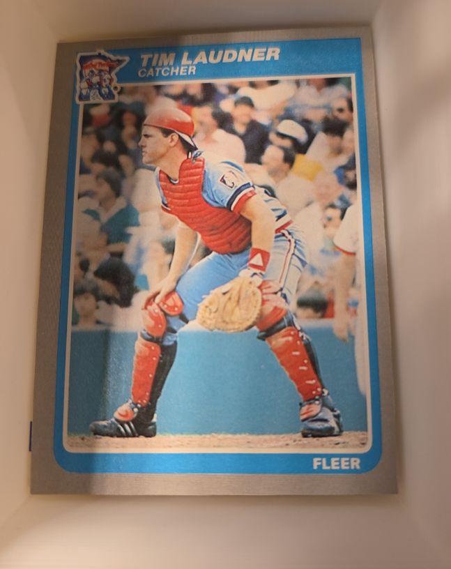 1985 Fleer #283 Tim Laudner — front