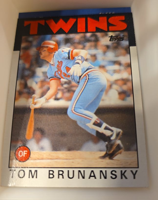 1986 Topps #565 Tom Brunansky Minnesota Twins — front