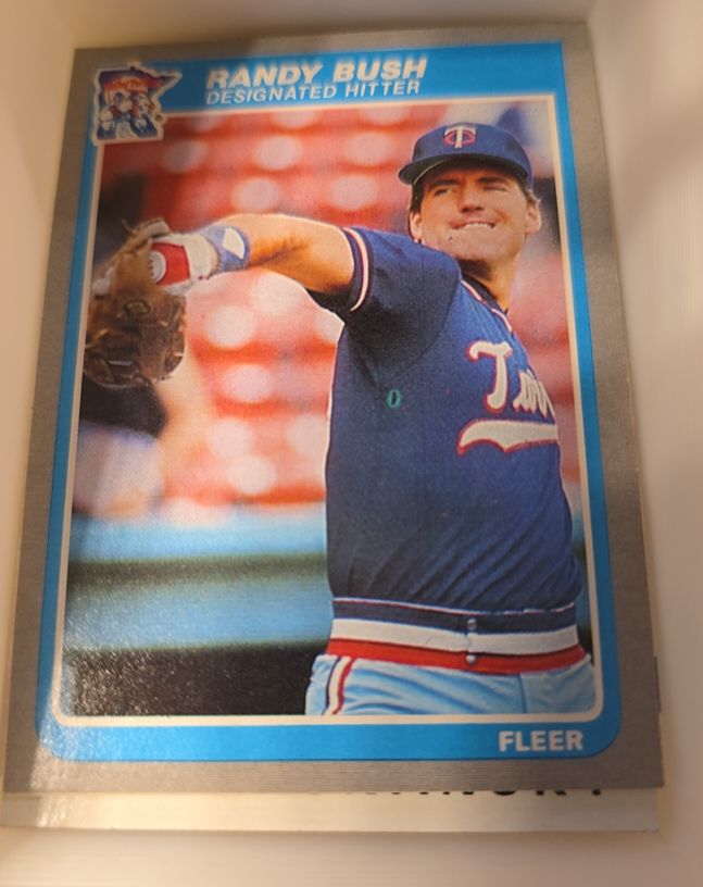 1985 Fleer #272 Randy Bush — front