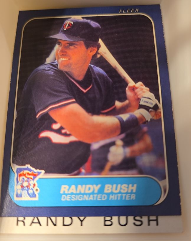 1986 Fleer #388 Randy Bush — front