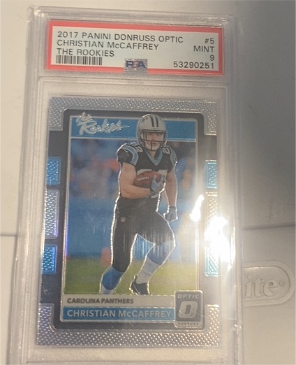 2017 Panini Donruss Optic #5 Christian McCaffrey — front