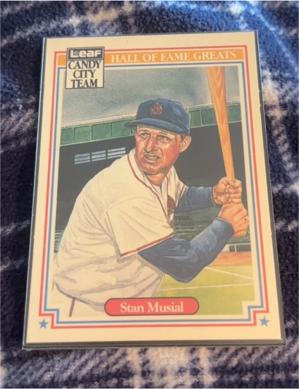 1987 Leaf Candy City Team Hall of Fame Greats #H4 Stan Musial — front