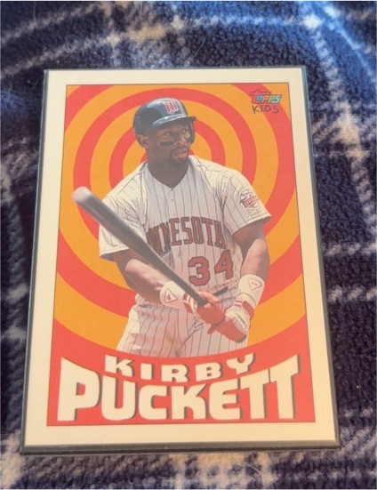 1992 Topps Kids #109 Kirby Puckett — front