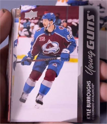 2021-22 Upper Deck Young Guns #206 Kyle Burroughs — front