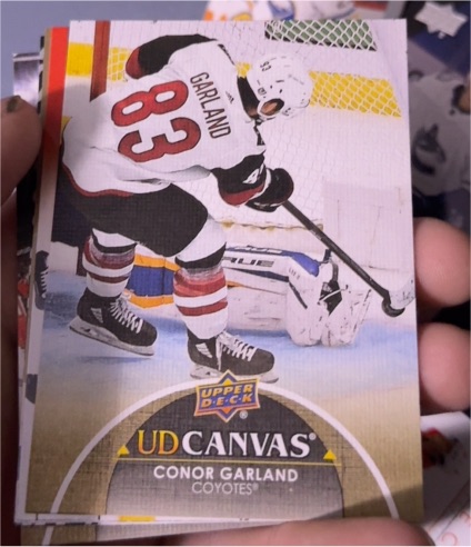 2021-22 Upper Deck Series 1 UD Canvas #C4 Conor Garland — front