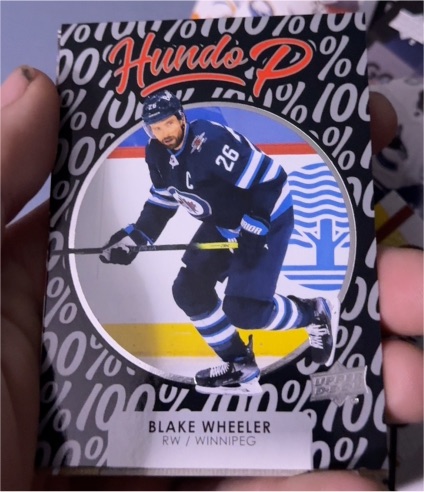 2021-22 Upper Deck Series 1 Hundo P #HP-12 Blake Wheeler — front