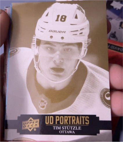 2021-22 Upper Deck UD Portraits #P-20 Tim Stutzle — front