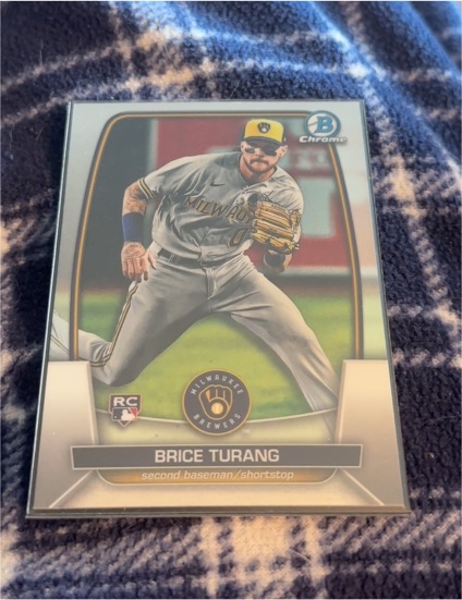 2023 Bowman Chrome #42 Brice Turang — front
