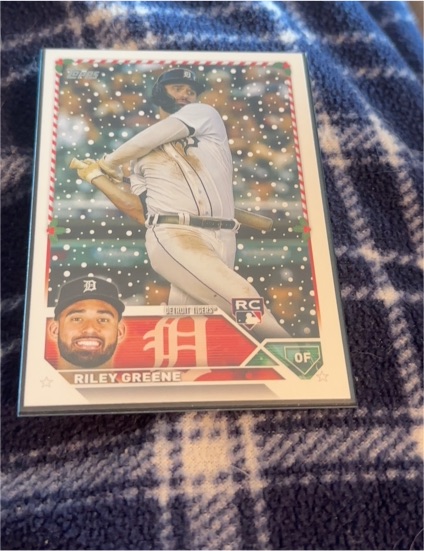 2023 Topps Holiday #H70 Riley Greene — front