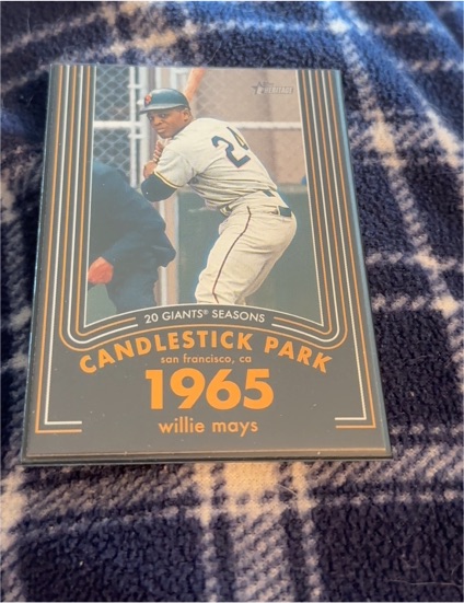 2020 Topps Heritage #14 Willie Mays — front