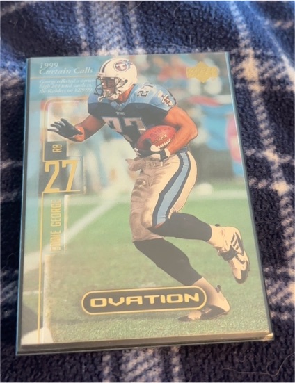 2000 Upper Deck Ovation Curtain Calls #CC1 Eddie George — front
