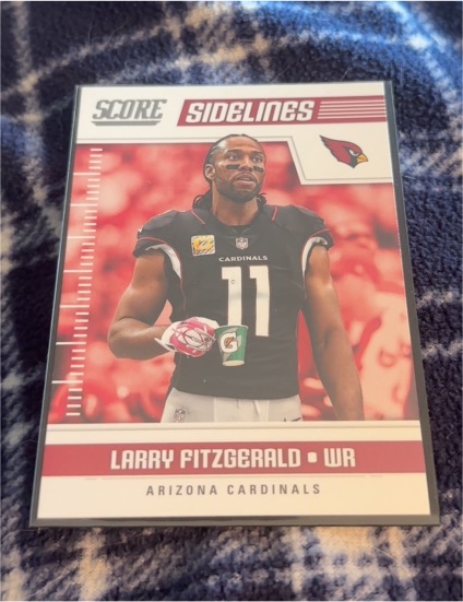 2018 Panini Score Sidelines #11 Larry Fitzgerald — front