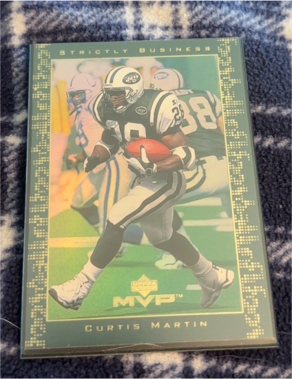 1999 Upper Deck MVP Strictly Business #SB2 Curtis Martin — front