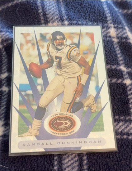 1999 Donruss Preferred QBC #52 Randall Cunningham — front