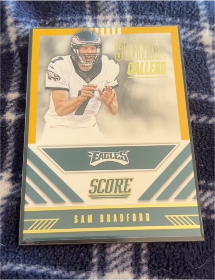 2016 Panini Score Signal Callers Gold #19 Sam Bradford — front