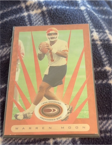 1999 Donruss Preferred QBC #34 Warren Moon — front