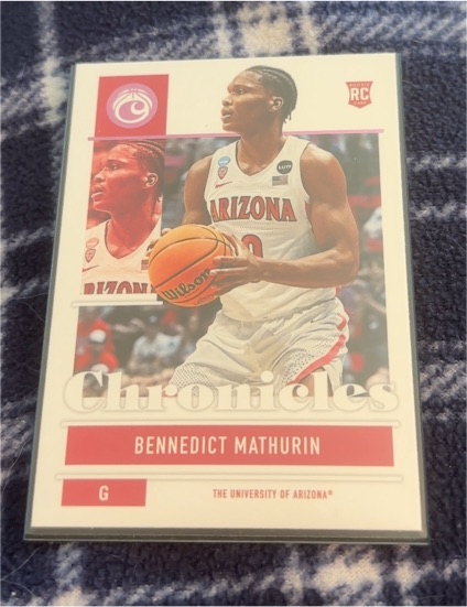 2022-23 Panini Chronicles Draft Picks #3 Bennedict Mathurin — front
