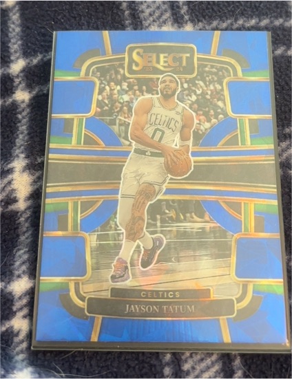 2023-24 Panini Select #45 Jayson Tatum Concourse Blue Prizm — front