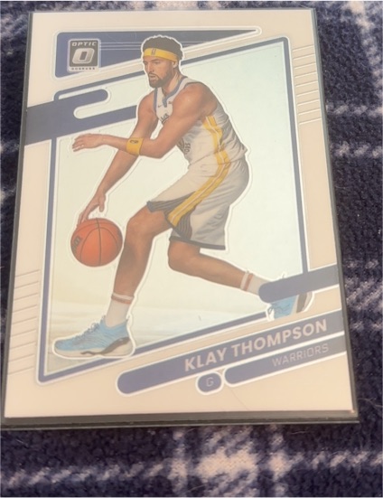 2021-22 Donruss Optic #124 Klay Thompson — front